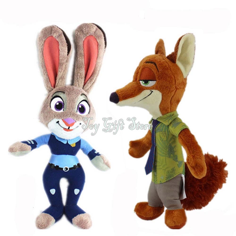 2017 Nick Wilde & Judy Hopps 11 Zootopia Plush Doll Figure For Children