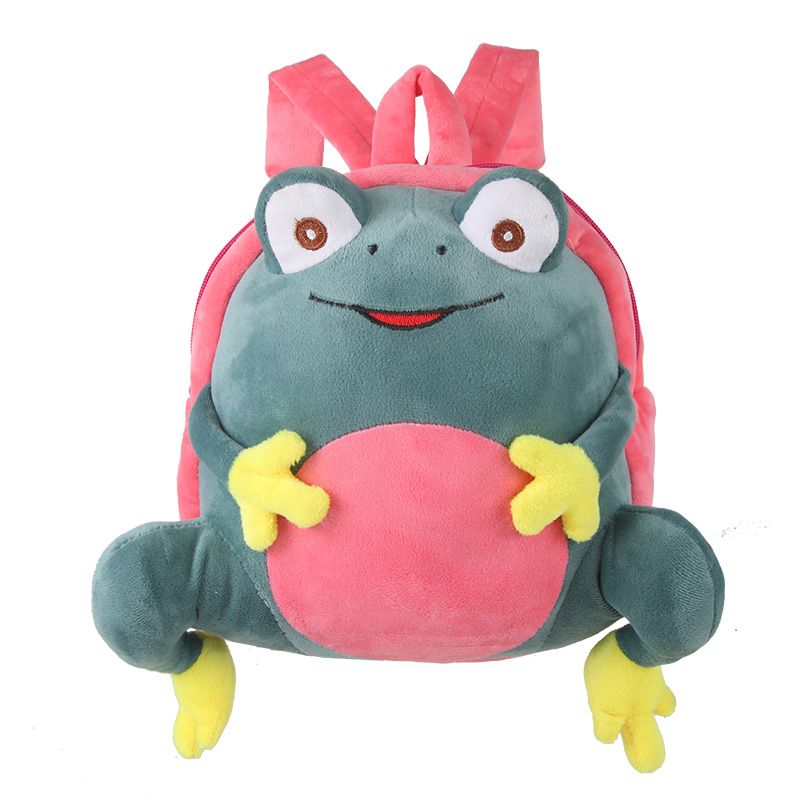 frog backpack plush