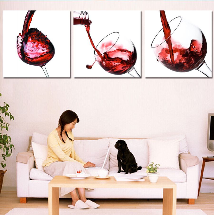 Paintings Modern Kitchen Canvas Red Wine See Larger Image