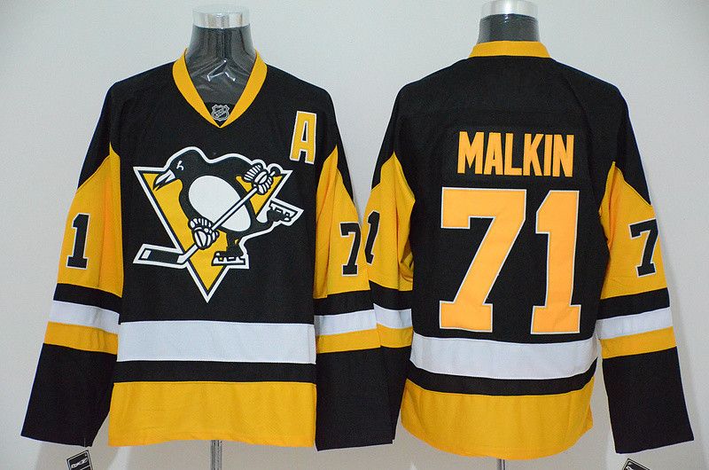 2017 2016 Pittsburgh Penguins Hockey Jersey #71 Evgeni Malkin Jersey