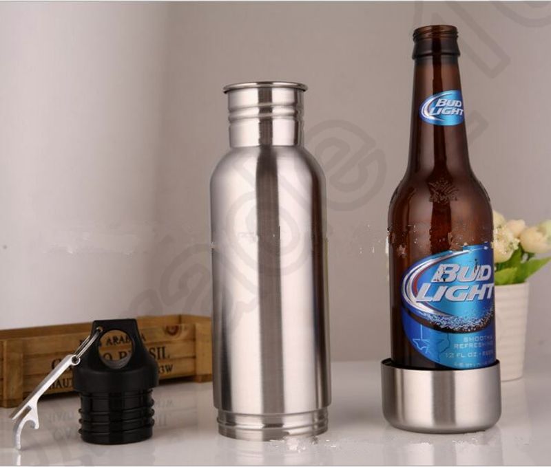 Beer Bottle Armour Koozie Keeper Stainless Steel Keeper Armour Bottle