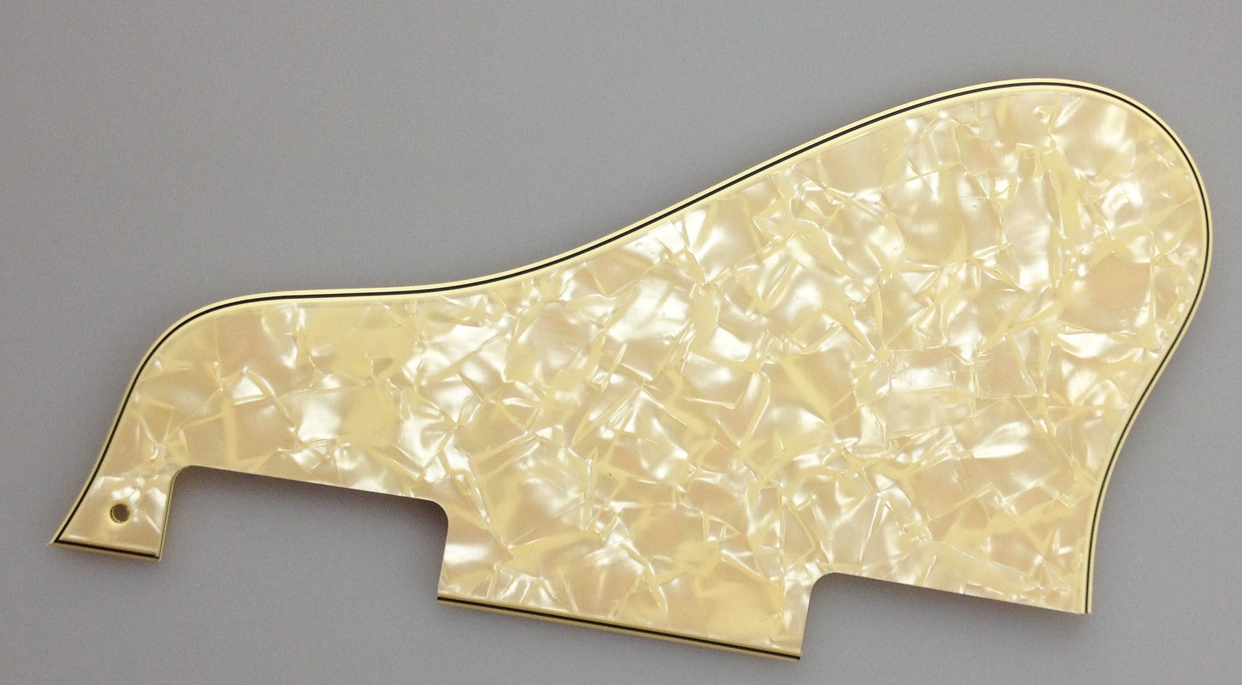 2017 Jazz Archtop Guitar Pickguard Fits Es 335 , 4 Ply Cream Pearl