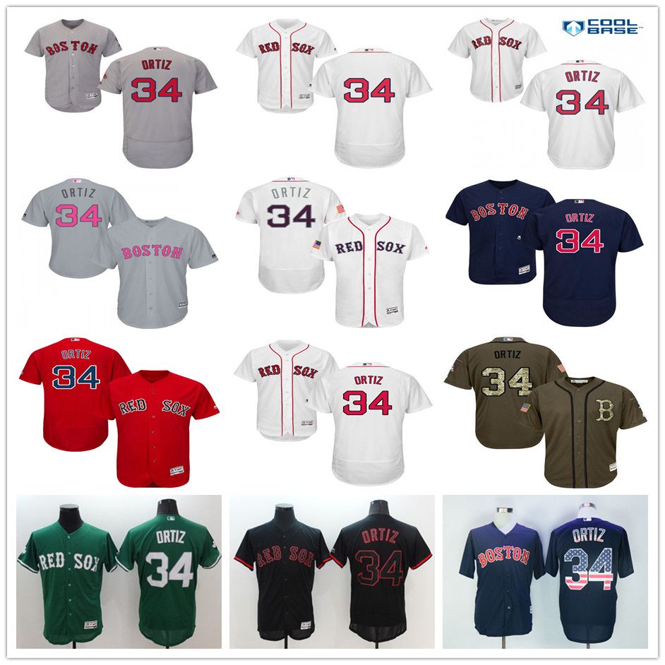 David ortiz navy jersey Clearance