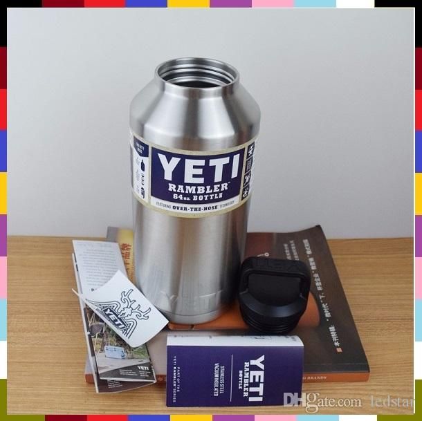 64oz Yeti Coolers Warmer Rambler Bottle Double Wall Stainless Steel Cup