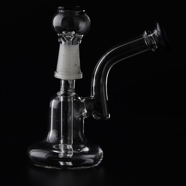 3.5 Mini Glass Bubbler Flare Mouthpiece Inline Percolator Water Pipe