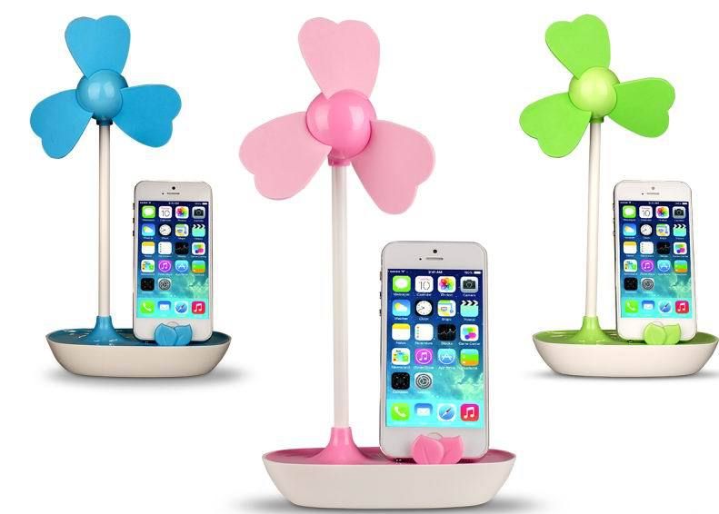 Wholesale Novelty Diy Mini Usb Fan With Mobile Phone Holder,Usb Power