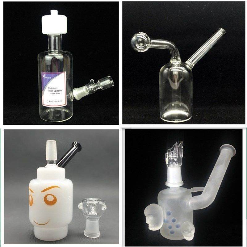 Discount Glass Bong Oil Burner Water Pipes Glass Rigs Bottle Coffee Cup