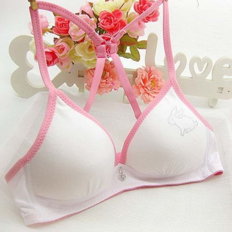 Training Bras For Girls Soft Teenage Underwear Wire Free Child Bra For