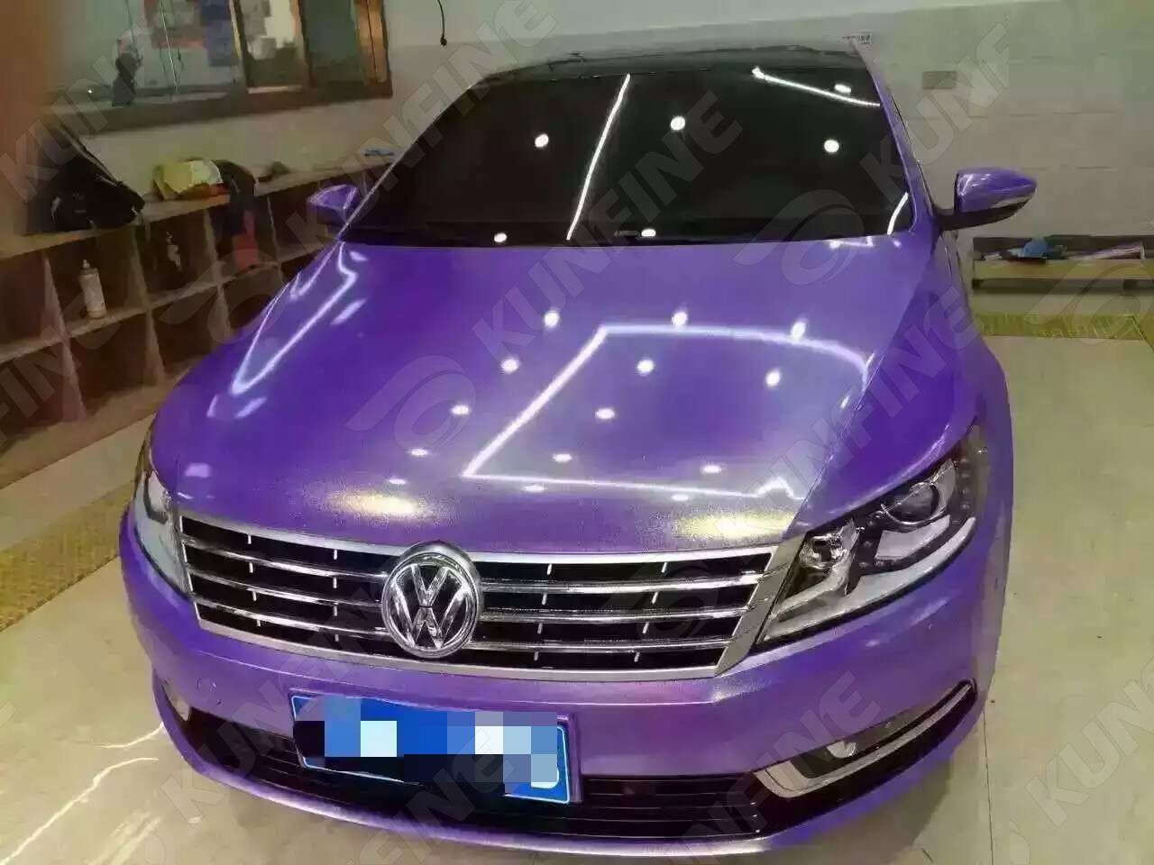 2017 Car Styling Wrap Diamond Glitter Purple Car Vinyl Film Body