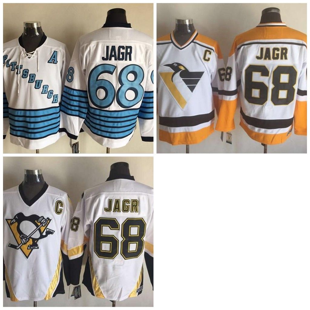 2017 2016 Pittsburgh Penguins 68 Jaromir Jagr Jerseys Stitched Hockey