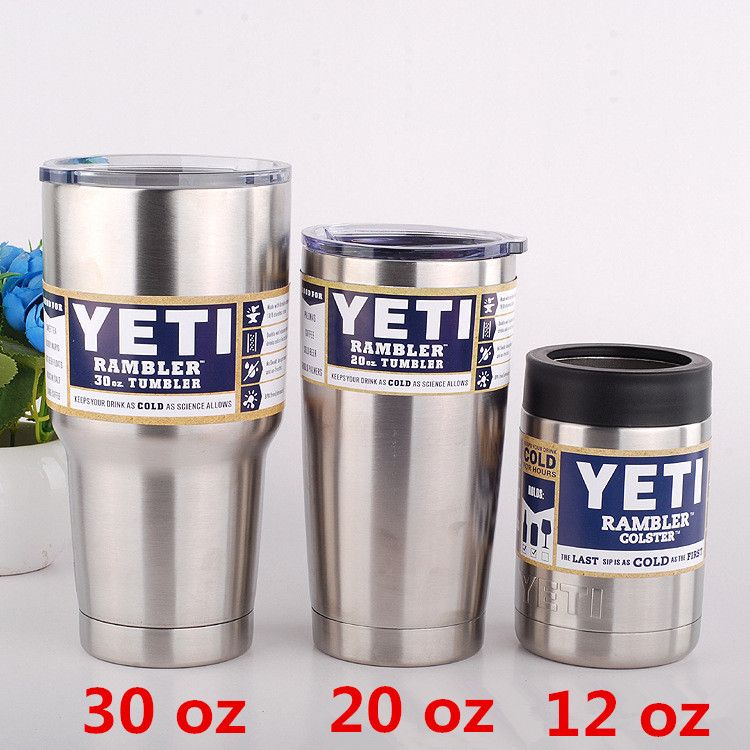 In Stock Colored Yeti Cups Powder Coated 30oz 20oz 12oz Rambler YETI