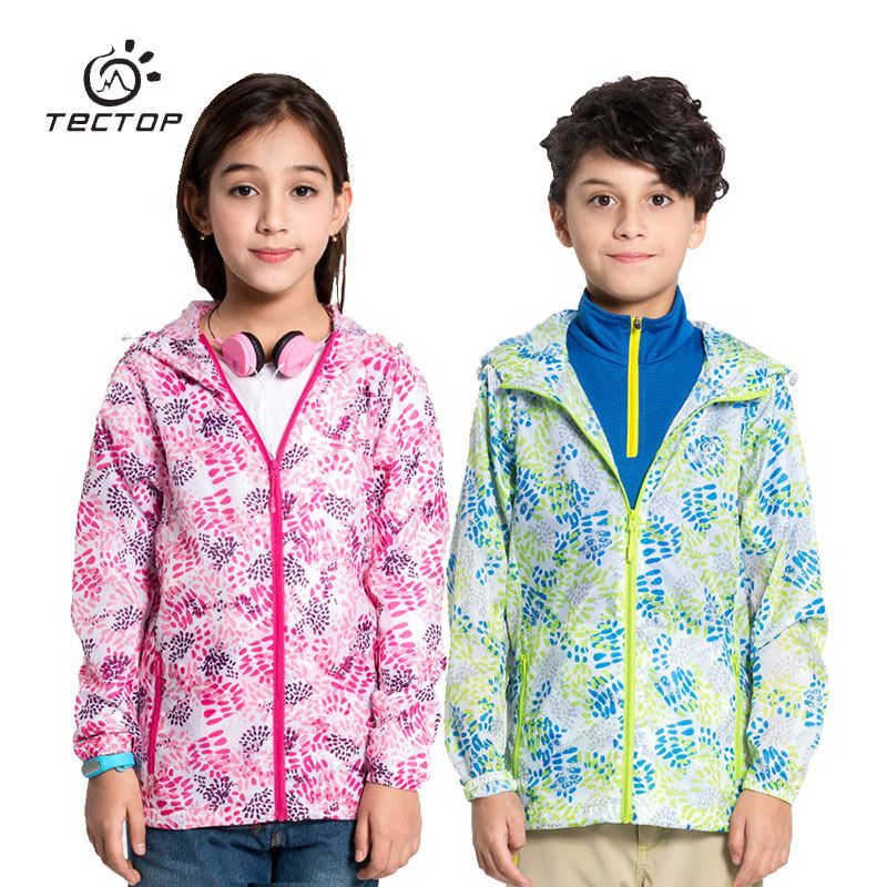 Children Outdoor Sun Protection Clothing Polyester Ultrathin