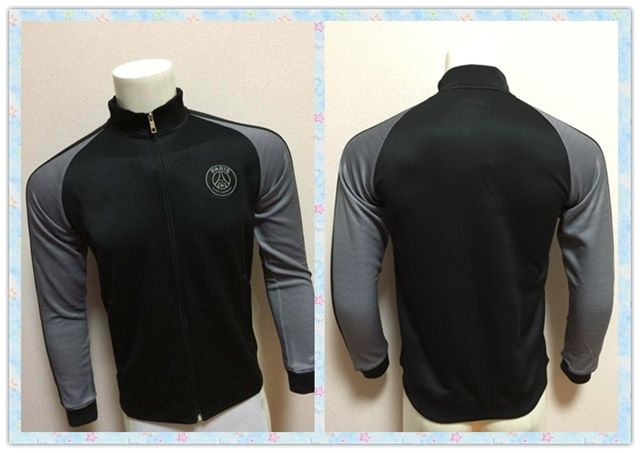 psg tracksuit black and grey