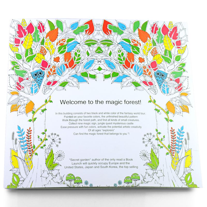 24 Pages New Enchanted Forest English Edition Coloring Book Children Adult Relieve Stress Kill Time Painting Drawing H2179 Online