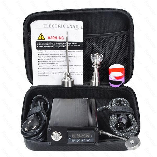 2018 E Electric Dab Nail Complete Kit With Quartz Titanium Nail 10mm
