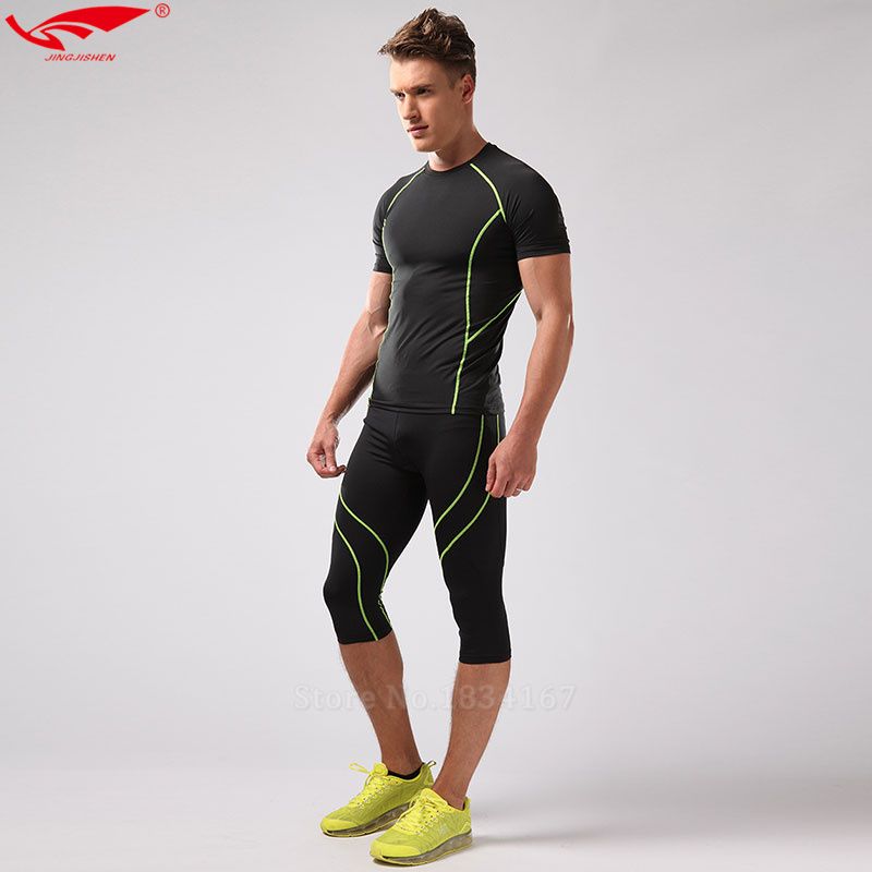 Wholesale Compression Half Leggings Running Tight Fitness Suits