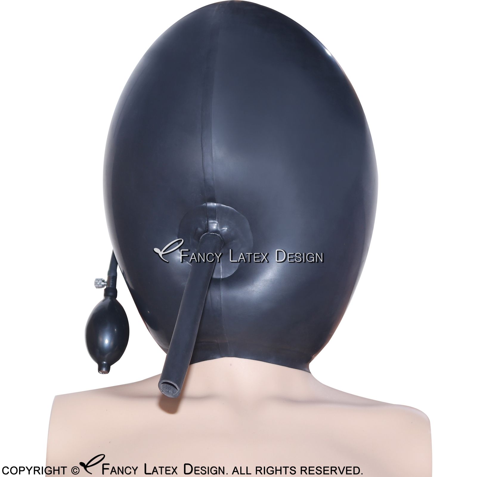 latex hood ball gag bondage