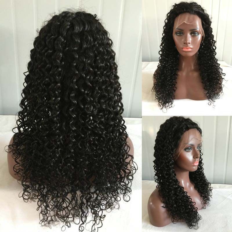 Caro Brazilian Deep Curly Full Lace Wig Front Lace Wig Unprocessed