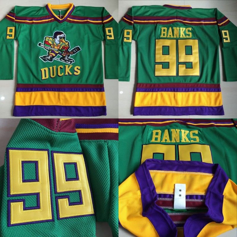 Yajun Fulton Reed #44 Mighty Ducks Movie IJshockey Jerseys Mannen