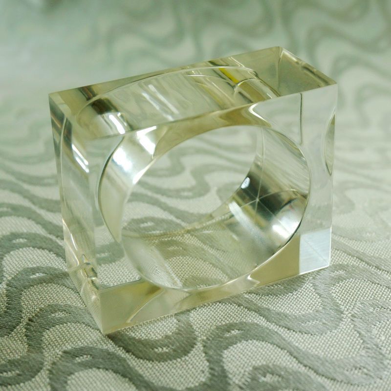 Wholesale Clear Crystal Napkin Ring ,Acrylic Napkin Holder, Rose Napkin Rings Rustic Napkin