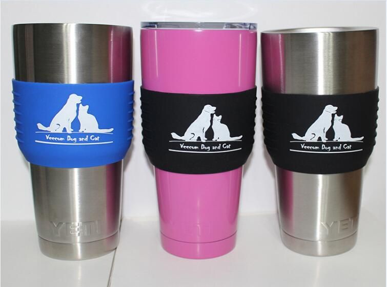 2017 Yeti Cup Silicone Sleeve For 30oz Yeti Rambler Rtic Tumblers For