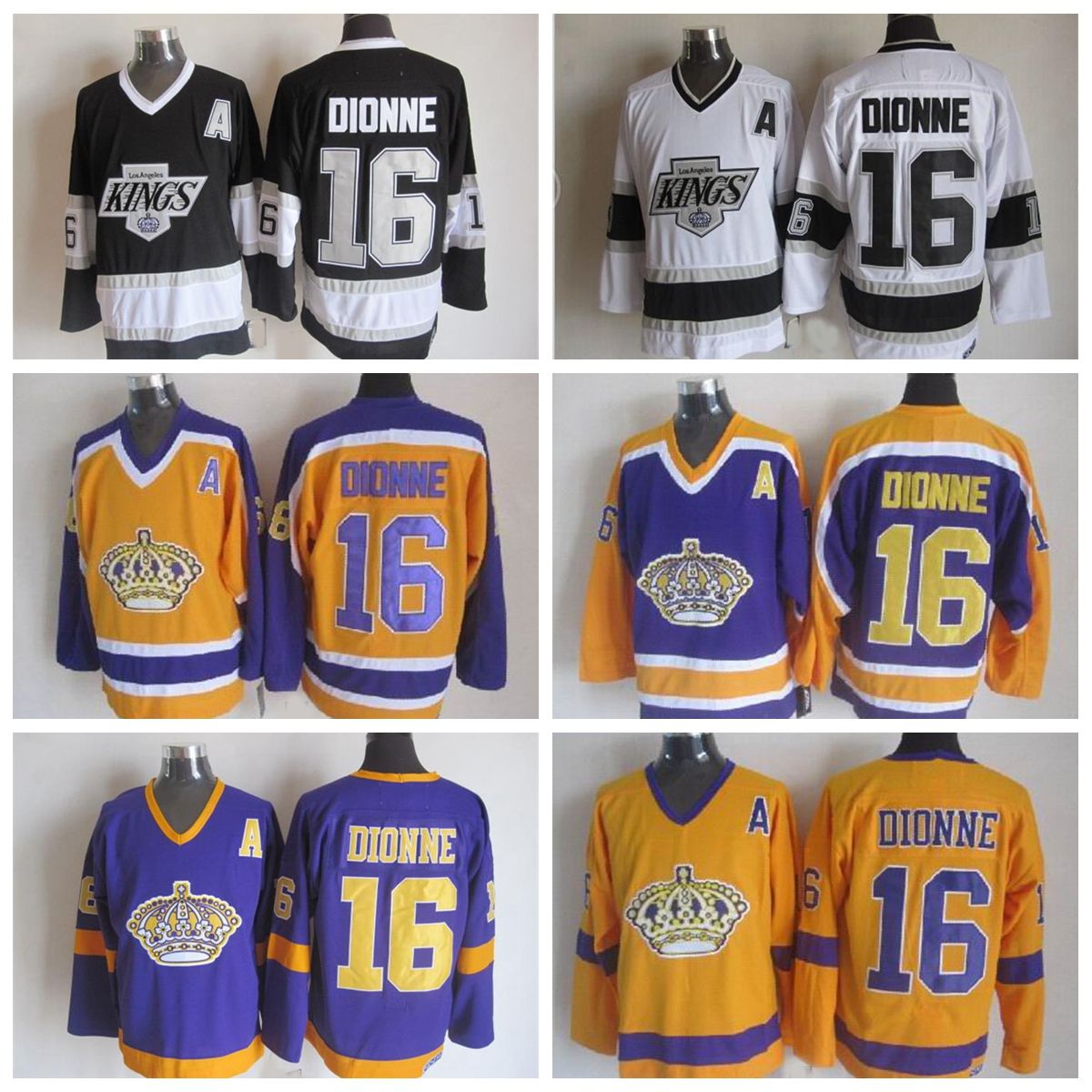 2017 Los Angeles Kings Throwback Hockey Jersey 16 Marcel Dionne Jersey