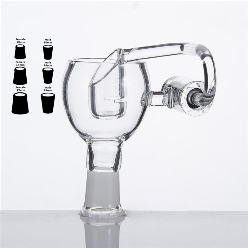 2017 Dhl Quartz Honey Bucket Nail With Arm Black Rubber Swing 10mm 14mm