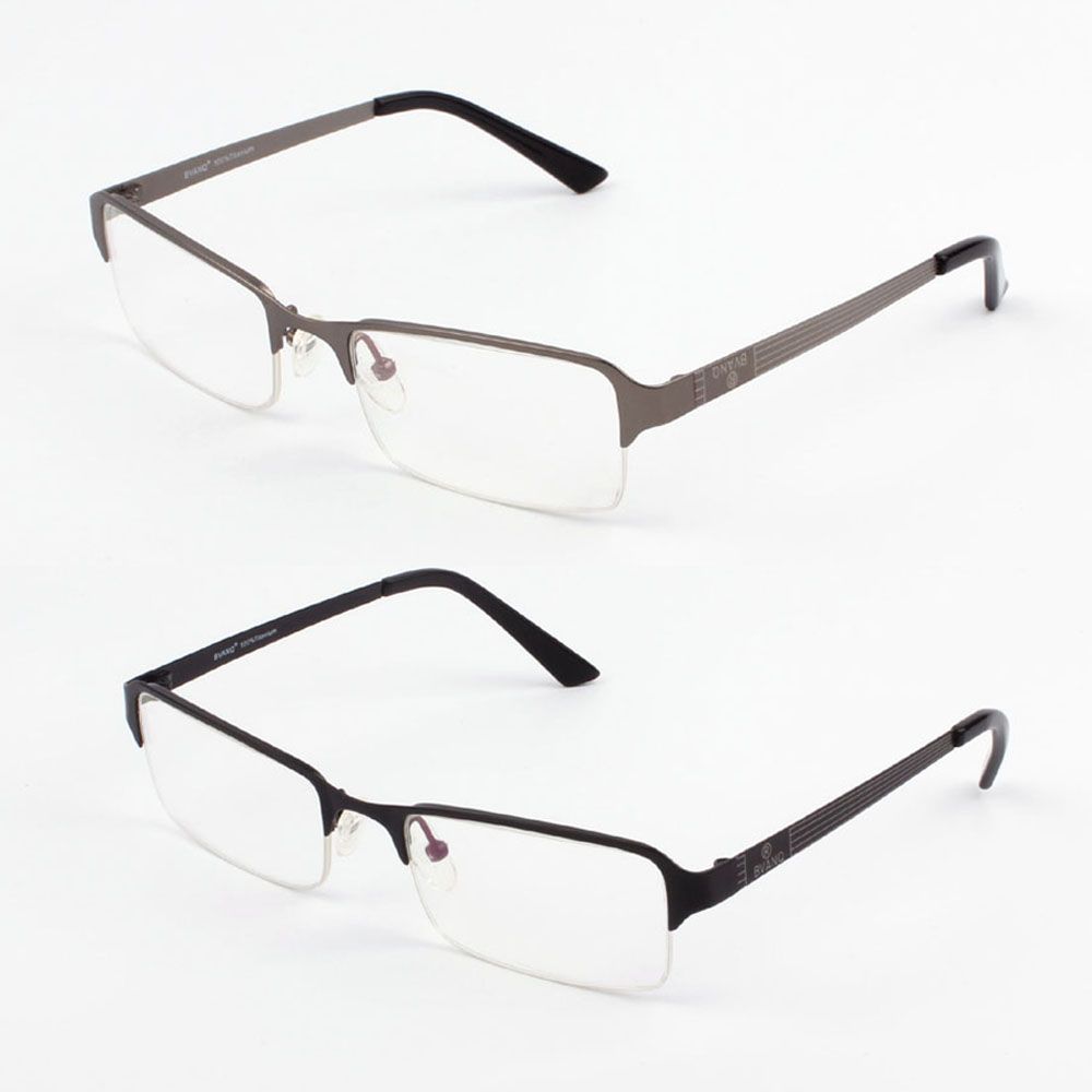 2017 2017 100% Pure Titanium Mens Eyeglasses Square ...