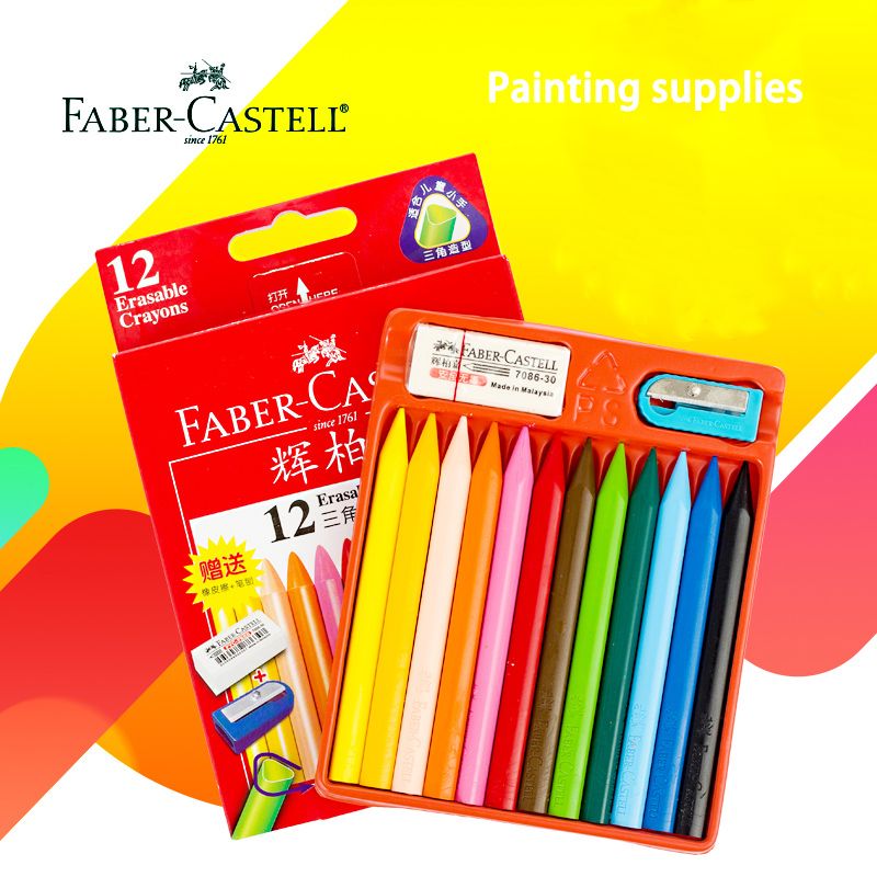 2017 Crayon Crayons Marker Brands 12&Triangle Erasable Crayons For Kids Artist Crayons Safe Non