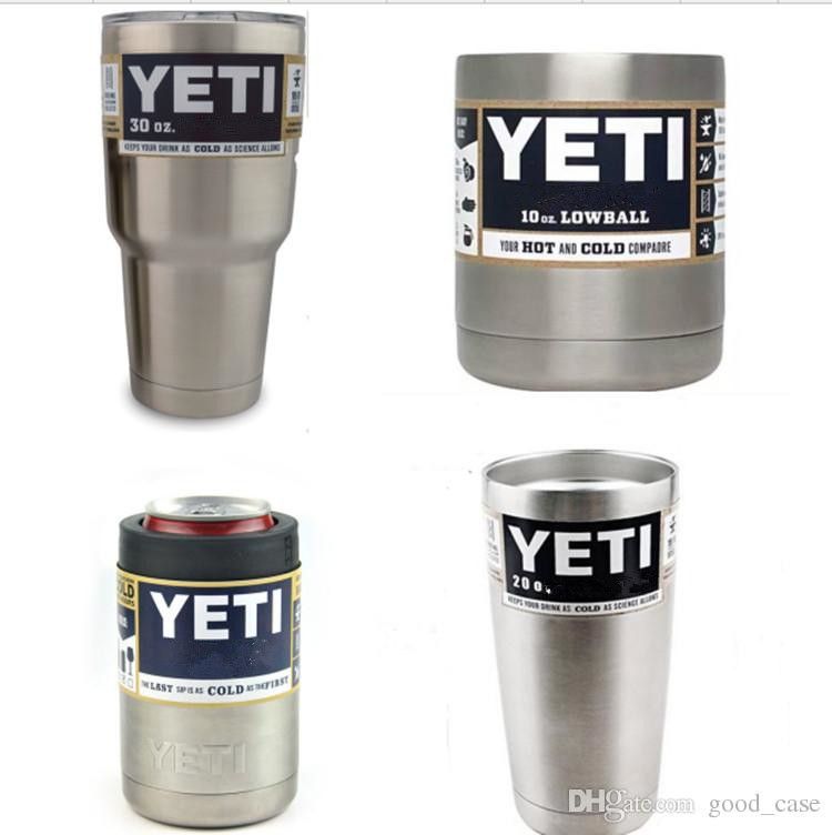 12 OZ 10oz YETI COLSTER Cup Can 20 30 10 Oz Lowball Stainless Steel
