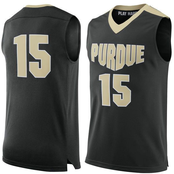 2017 No.15 Purdue Boilermakers Men College Basketball Jersey Embroidery
