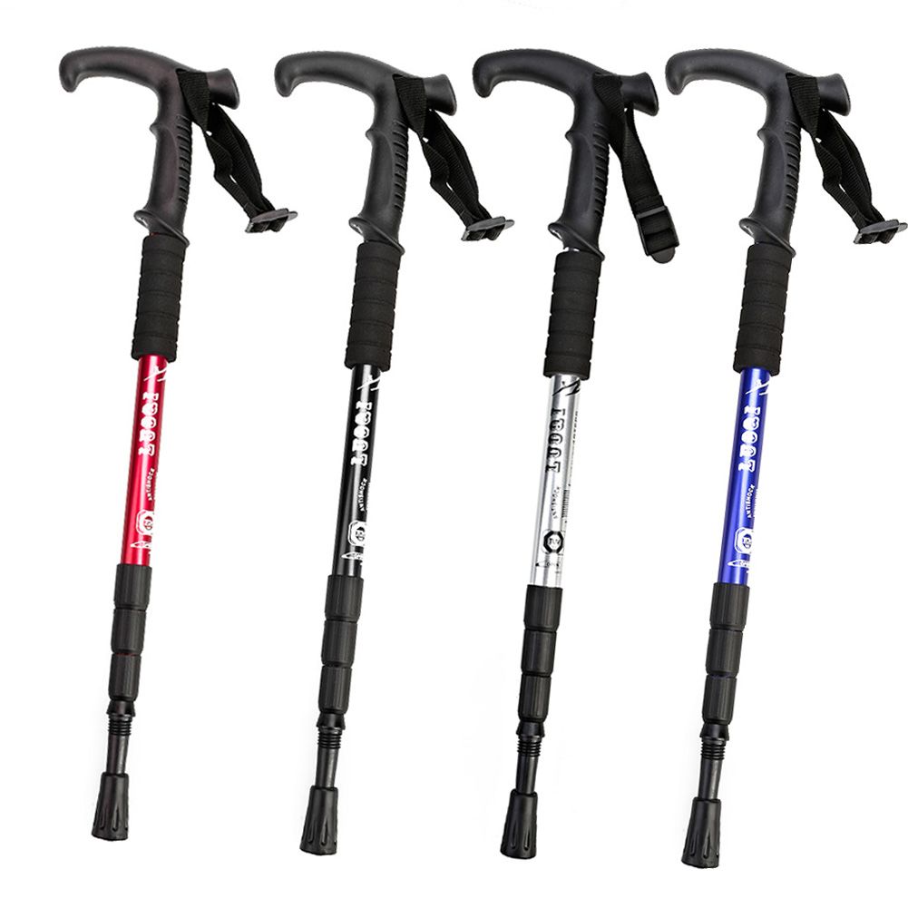 Ski Cross Country Collapsible Walking Sticks Ultralight Aluminum