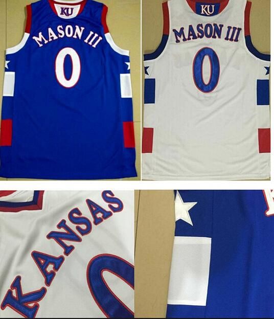 2017 Frank Mason Iii Jersey, 0 Ku 'S Kansas Jayhawks Jerseys Mens 100 Double Retro Stitched