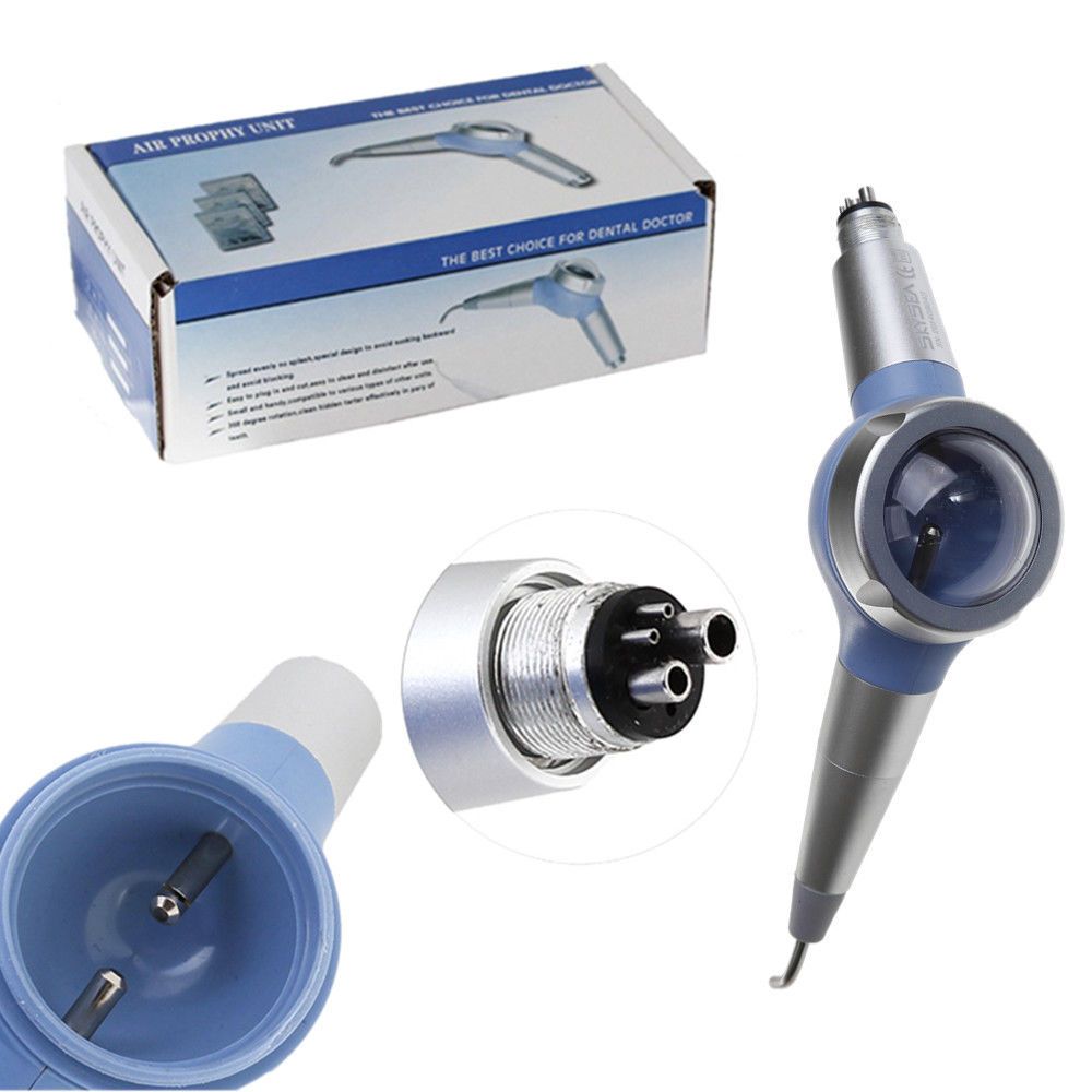 Dental Hygiene Prophy Jet Air Polisher Blue Color 4holes Tooth Polishing Cost Of Dental