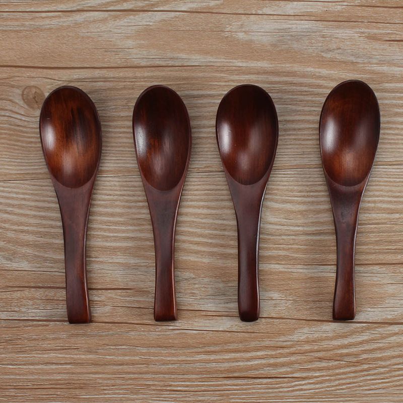 2017 Wholesale High Quality Wooden Spoons 15cm 12.8cm Bamboo Wood