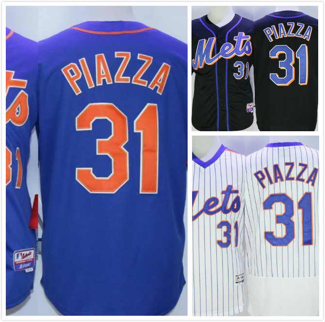 2017 Mike Piazza Jersey #31 Mets Throwback Baseball Jerseys Cheap Mens Full Stitched Embroidery ...