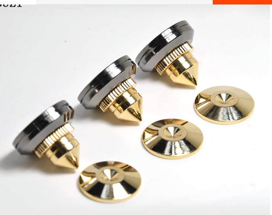 Speaker Spike Isolation Feet Brass Cone Cd Amplifier Stand Feet Base