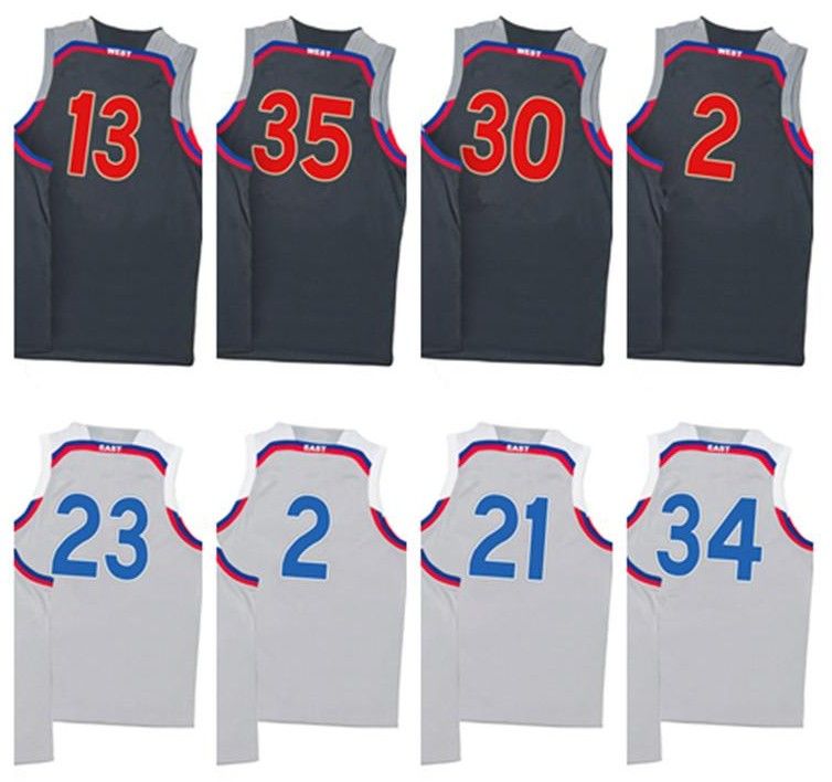 2017 New 2017 All Star Basketball Jerseys 100 Stitched Men'S 30 Sc