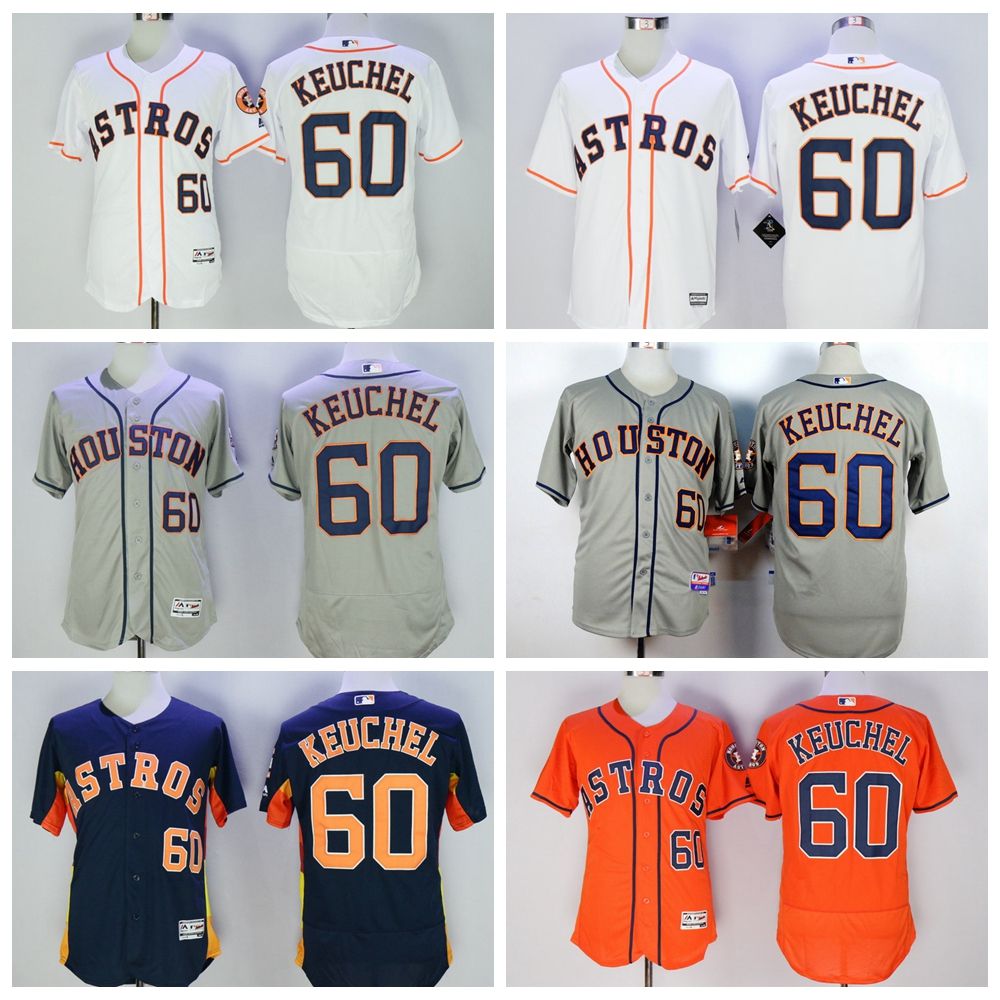 2017 Houston Astros Baseball Jerseys 60 Dallas Keuchel Jersey Flexbase