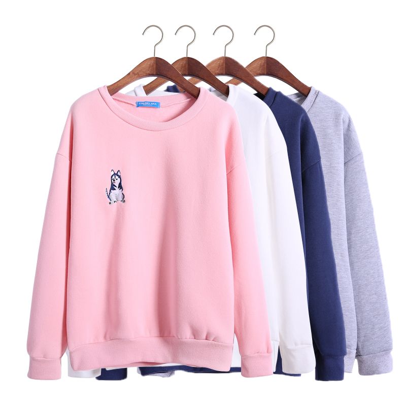 Harajuku Sweatshirt Women 2016 Korean Style Autumn Husky Puppy ... Harajuku Sweatshirt Women 2016 Korean Style Autumn Husky Puppy ...