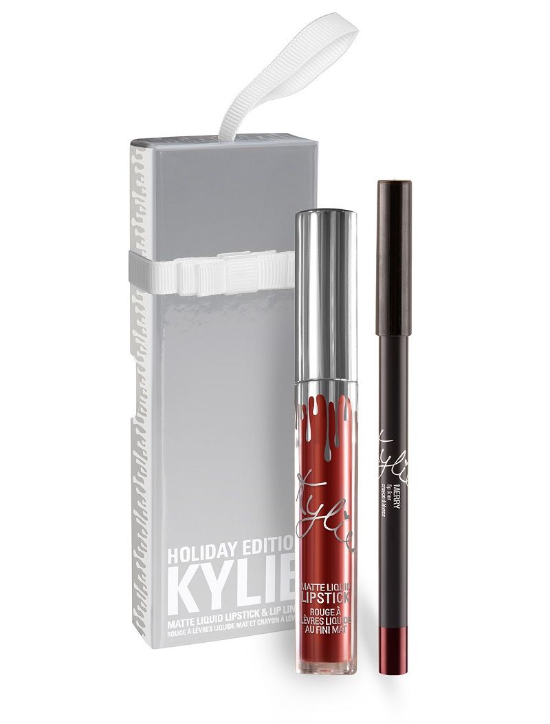 Christmas Gift Kylie Cosmetics Holiday Edition Merry Vixen Lip Gloss Single Jolly Naughty Dancer in limited edition silver packaging