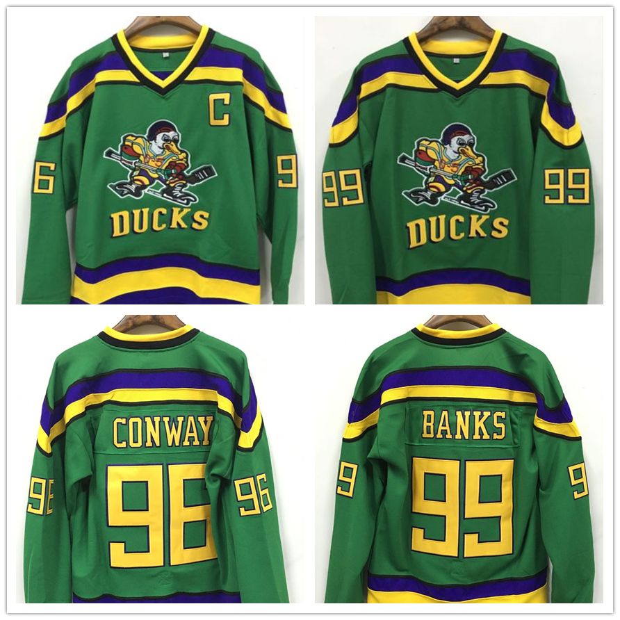 2017 96 Charlie Conway Mighty Ducks Movie Jersey Worn 1993 94 Away