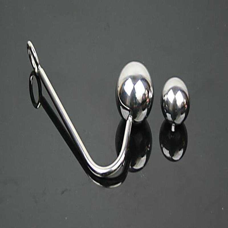 Adult Chastity Belts Toys Anal Hook Double Balls Real Stainless Steel