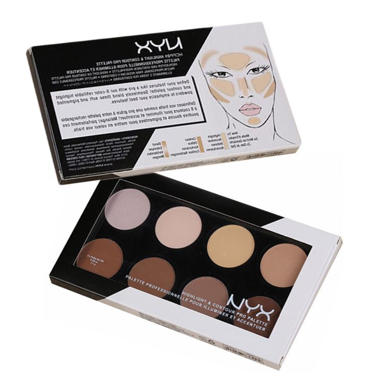 Nyx Pro Powder Palettes Highlight Contour Concealer Glow Kit With