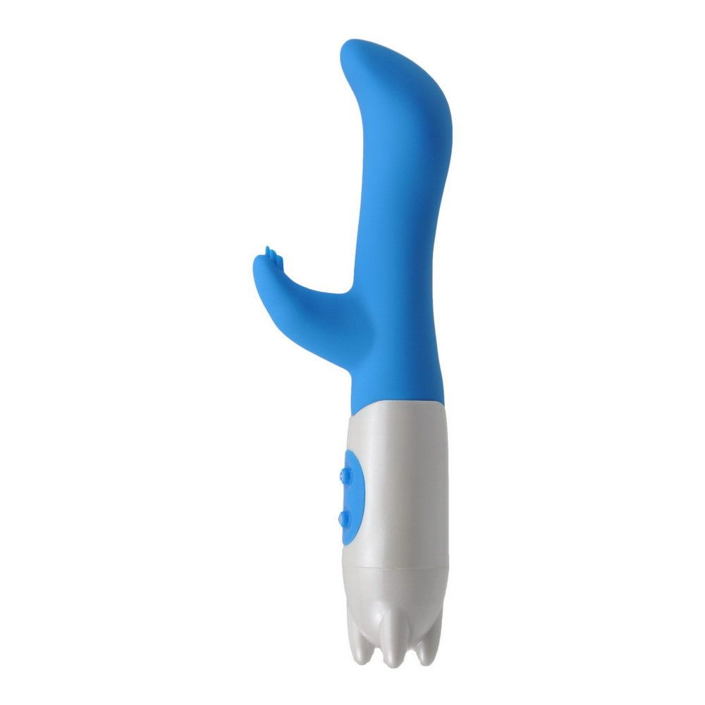 6 Speeds Rabbit Dual Vibration Waterproof G Spot Vibrating Stick Silicone Vibrator Vagina