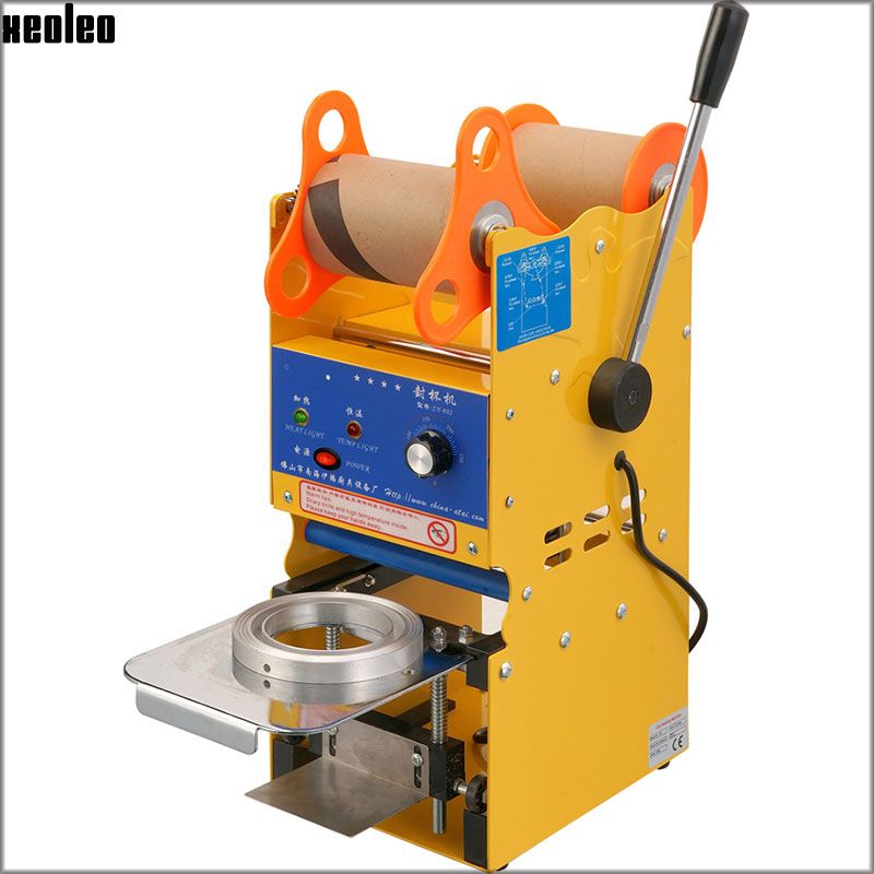 2018 Xeoleo Manual Cup Sealing Machine For Milk Tea 95mm Cup Sealer