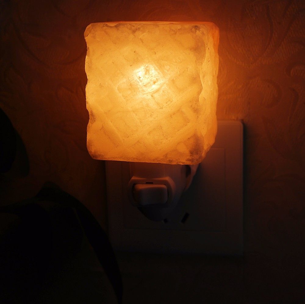 2017 Himalayan Crystal Salt Lamp Table Lamp Bedroom Adornment Night Light Plug In Natural ...