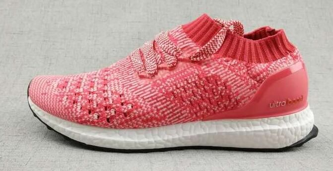UA Ultra Boost Uncaged Shoes Ray Red / Shock Pink
