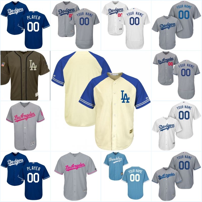 2017 Customized Jersey Los Angeles Dodgers Men'S Flex Base Cool Base