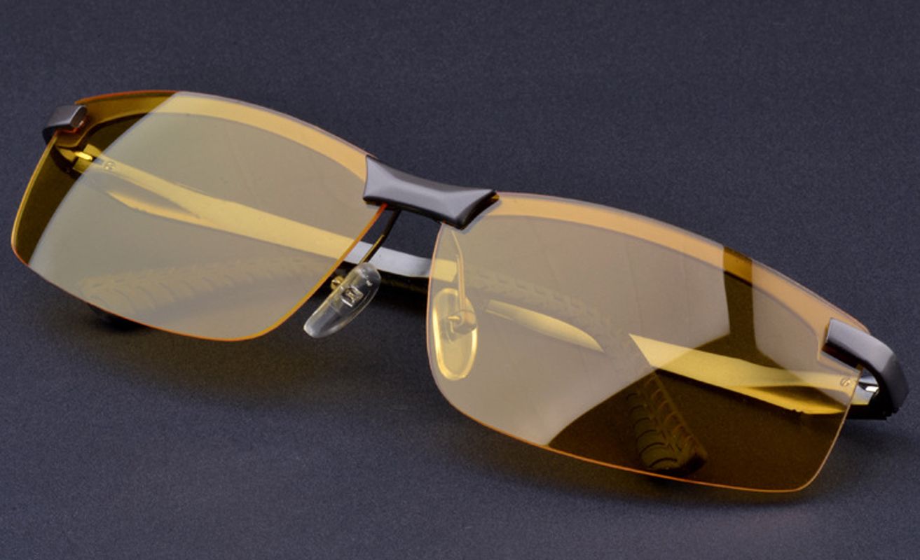 Night Driving Sun Glasses Male Night Vision Sunglasses Tinted Lenses